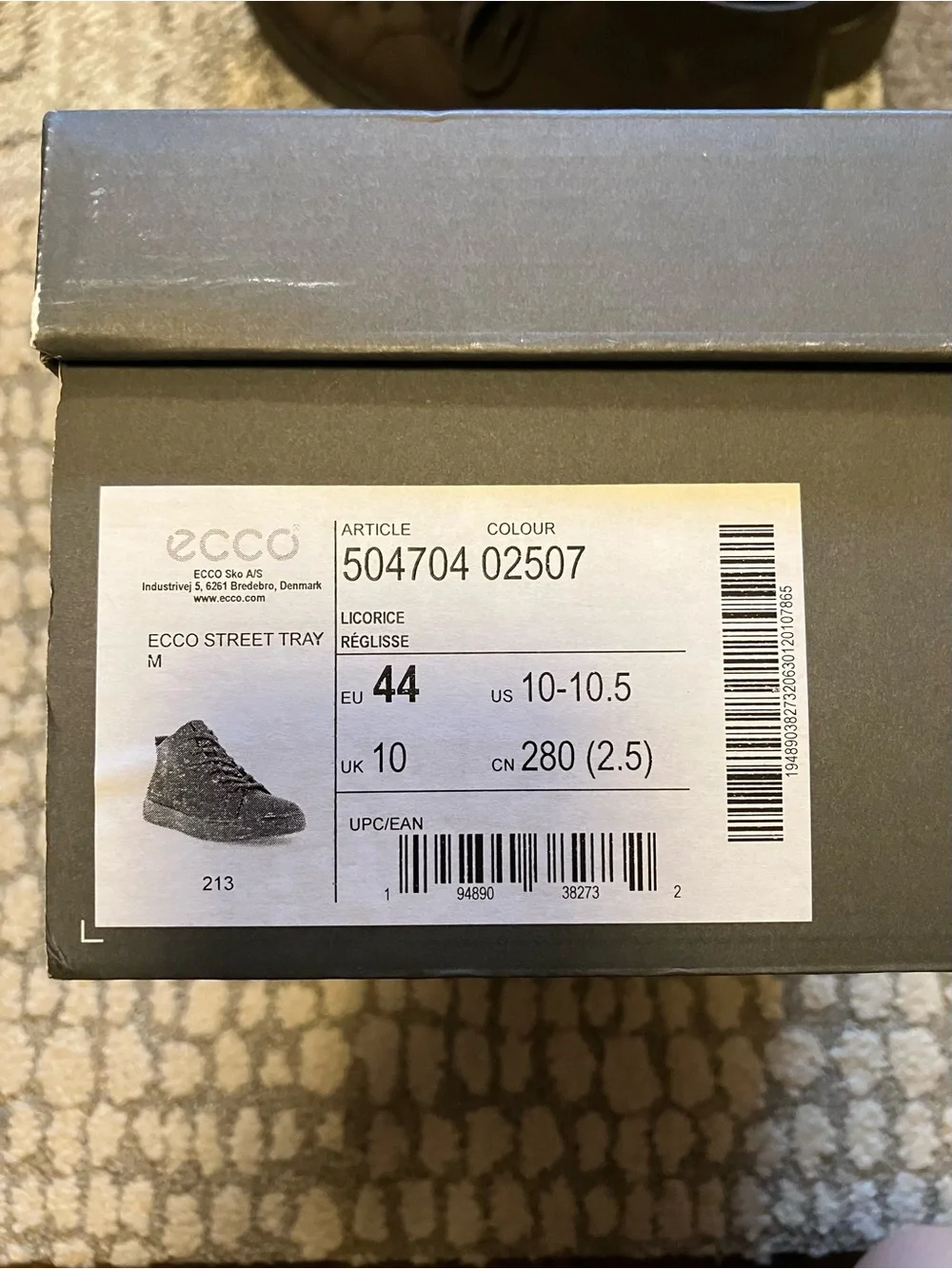 ECCO Street Tray Men’s GTX Booties Size 44